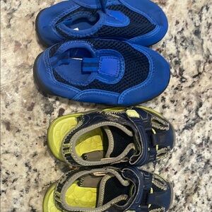 Kids Blue and Yellow Shoes